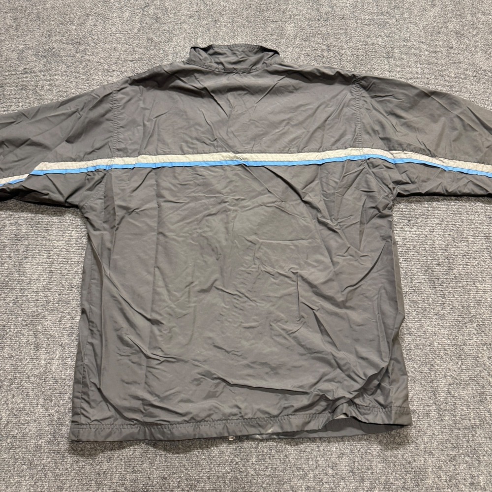 VTG Nike Nylon Jacket Men's L Longsleeve rack Jacket Baby Blue Gray Y2K 90s - Picture 6 of 12